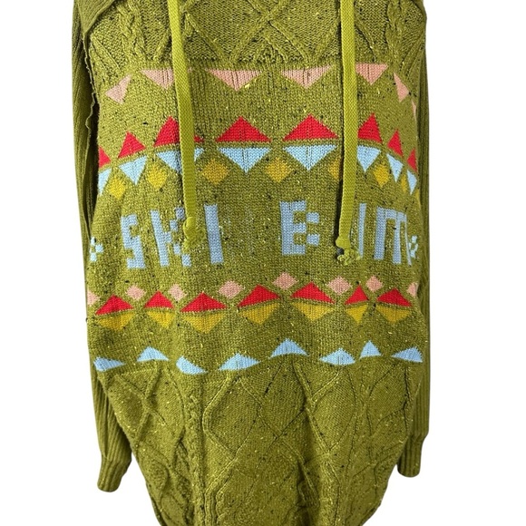 Free People FP Movement Powder Snow Bunny Ski Bum Sweater Hoodie Small GorpCore - Picture 9 of 17